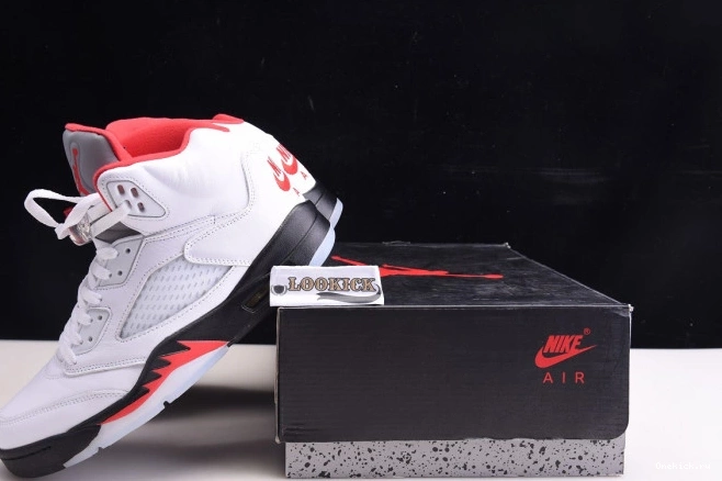 One Kick Red Retro Silver Fire (2020) Air Jordan 5 Tongue DA1911-102 0811